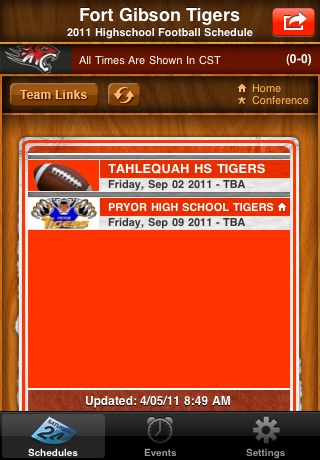 Ft.Gibson Tiger Football Edition for My Pocket ... screenshot 2