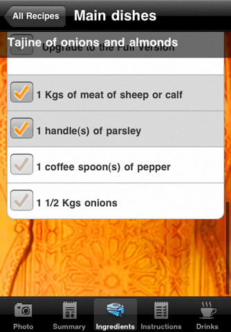 iTasteRecipes Lite Morocco screenshot 4