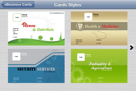 e-Business Cards Maker-Full screenshot 2