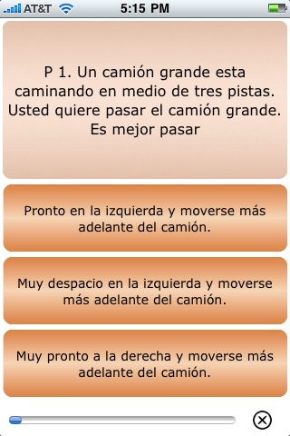 examen de conducción screenshot 4