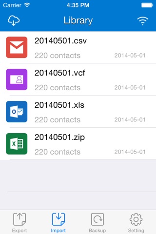 Contacts Backup - Export/Import contacts to/from Excel,Csv,Vcf screenshot 4