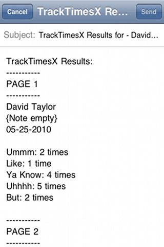 Track Times X List screenshot 3