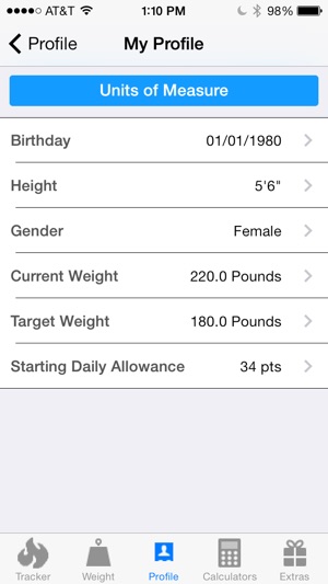 Pts. Calculator With Weight and Exercise Tracker for Weight (圖3)-速報App