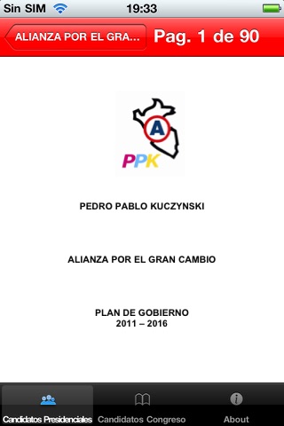 Elecciones Presidenciales Perú 2011 screenshot 3