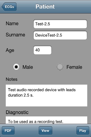 T-ECG User Telephonic ECG screenshot 3