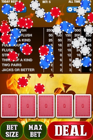 Flame Mini Video Poker screenshot 3