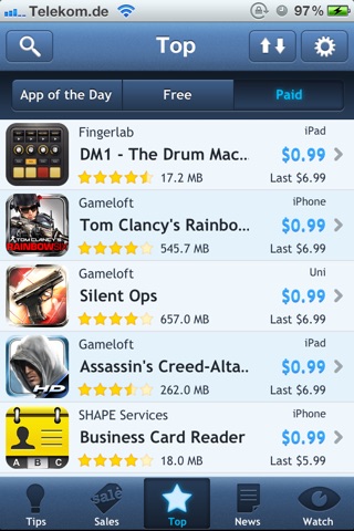 AppTicker Push screenshot 4