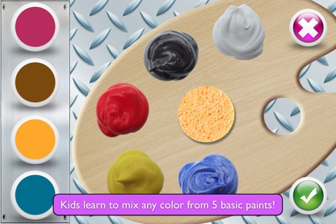 Color Mix (Cars) - Learn Paint Colors by Mixing Car Paints & Drawing Vehicles for Preschool Boys screenshot 2