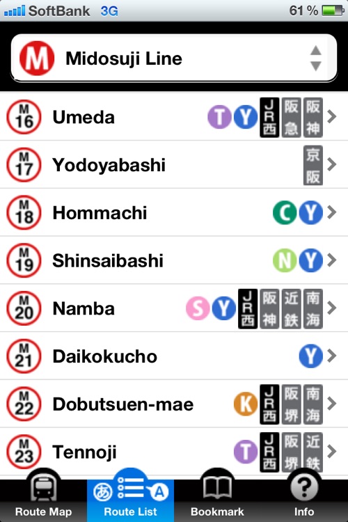 ekipedia Subway Map Osaka (Subway Guide)