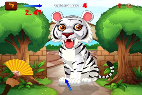 White Tiger Feeding Challenge - Wild Zoo Animal Fruit Lover screenshot 3
