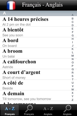 Dictionnaire Anglais-Français screenshot 2