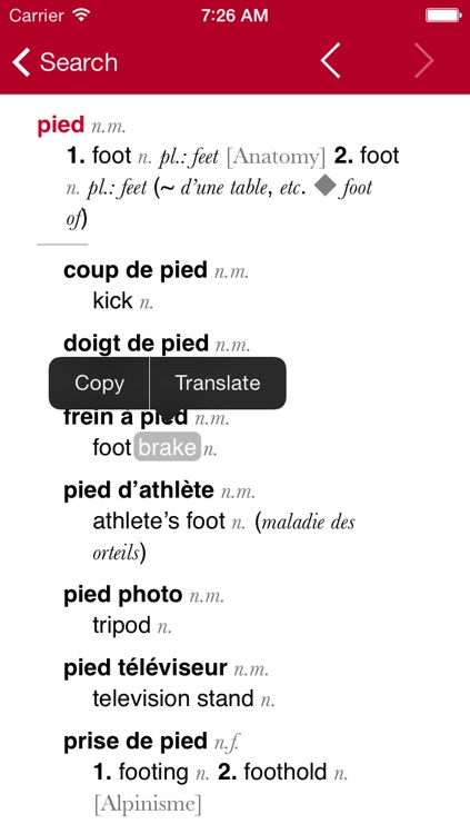 French-English Dictionary from Accio