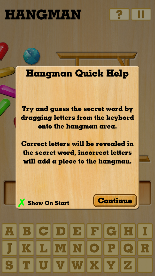 How to cancel & delete Hangman by Purple Buttons from iphone & ipad 4