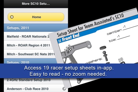 SC10 Short Course Setups screenshot 3