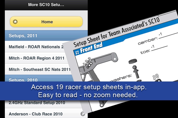 SC10 Short Course Setups