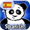 The lovable panda Little Pim teaches children 3 to 6 years old their first words and short sentences in Spanish