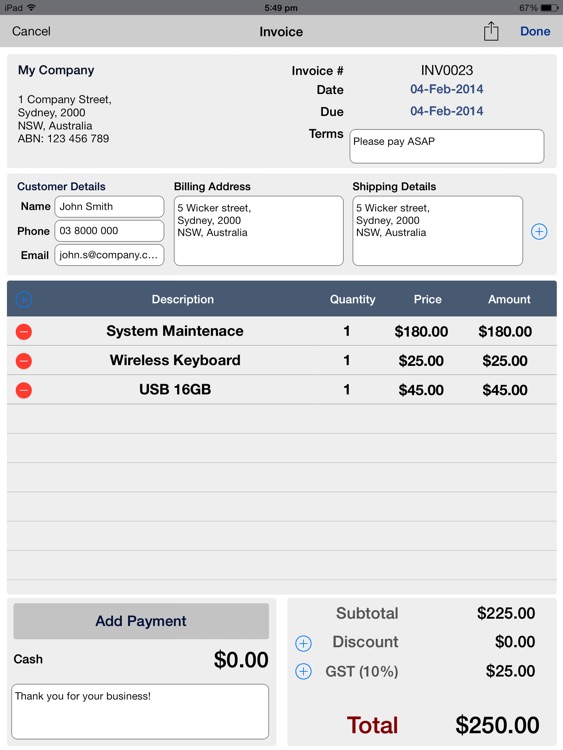 Invoice Professional