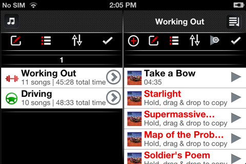 Playlist-Creator: The Ultimate Running, Driving, Workout, Dance, Party, and Relaxing Music Organizer! screenshot 3