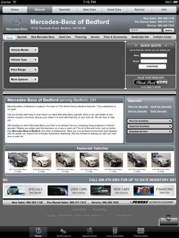Mercedes-Benz of Bedford for iPad screenshot 2