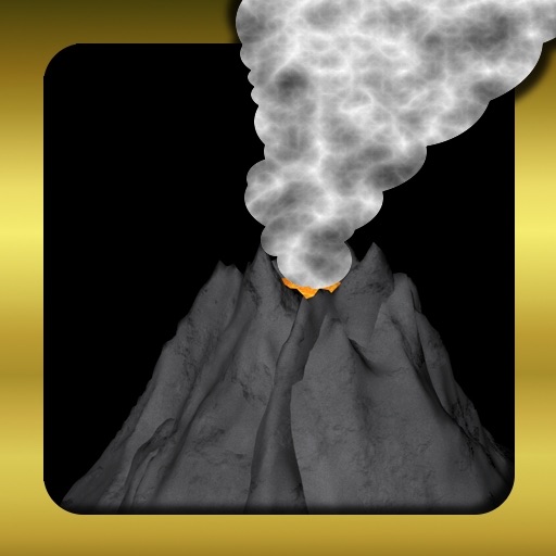 Volcano - Fire & Ash cloud airport disaster Icon