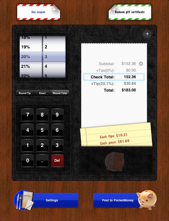 CheckPlease for iPad