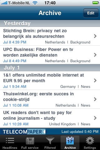 Telecom screenshot 2