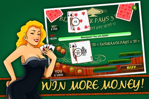 Black Jack 21 Ace of Spades Double Down  card shark grinder Jackpot- a Monte Carlo Fell Jackpot Joy and Win Prizes screenshot 3