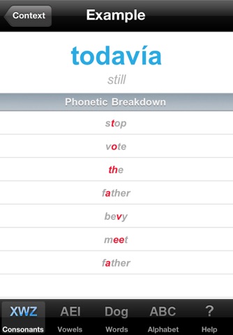 Decoder SPANISH (Mexican) Pronunciation Guide screenshot 4