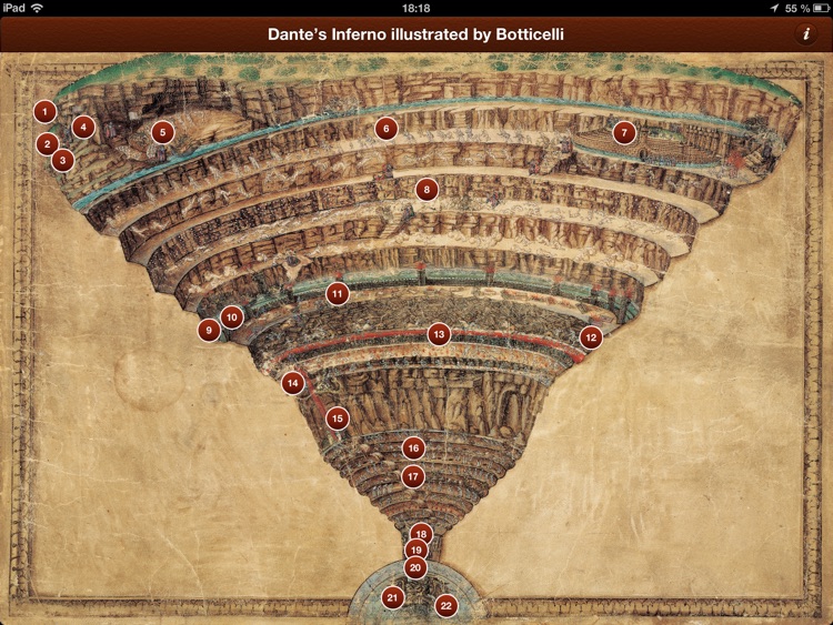 Dante's Inferno illustrated by Botticelli