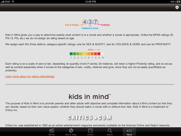 Kids In Mind for iPad - Movie Reviews for Families screenshot-3