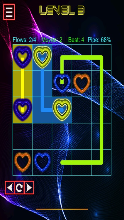 Neon Heart Pipe Lines screenshot-3