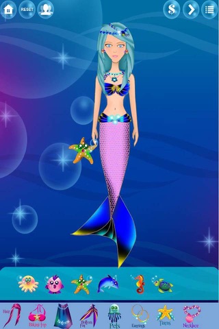My Mermaid Dress Up World - A Little Salon Game For Girls FREE screenshot 4
