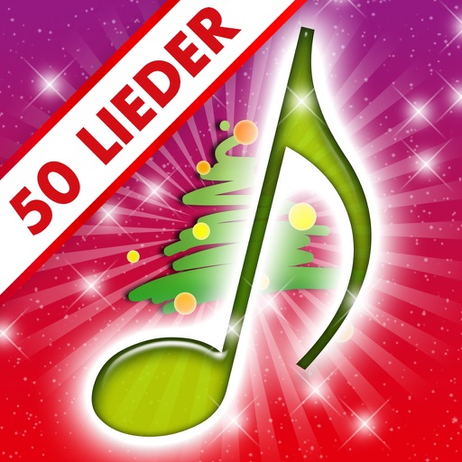 WEIHNACHTSLIEDER - Die grösste Weihnachtslieder-Sammlung mit Texten, Musik, und Notenblättern für 50 Lieder - auch zum Mitsingen ! icon