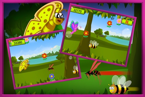 Flutter Garden - Tap Butterfly to catch flowers (free game) screenshot 2