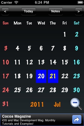 12-Month Calendar screenshot 2