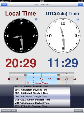 UTC Clock HD screenshot 2