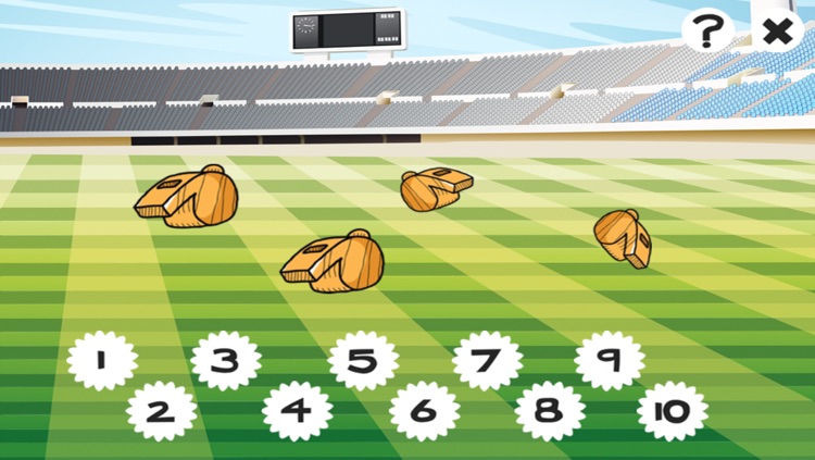 123 Soccer Counting Game for Children age 2-5: Learn to count the numbers 1-10 with football screenshot-3