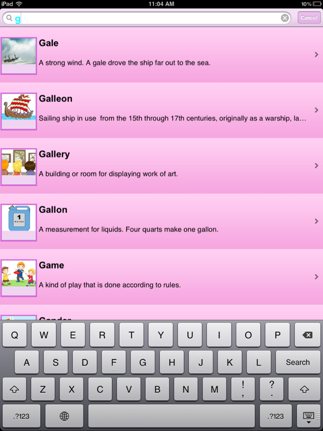 ‎Giant Picture Dictionary Screenshot