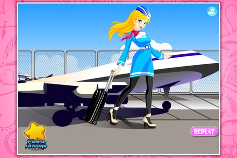Beautiful Stewardess Dressup screenshot 3