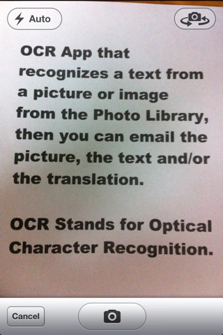 iOCR Optical Character Recognition Screenshot 1