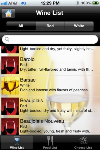 iPairings: Wine, Food and Cheese Pairings screenshot 2