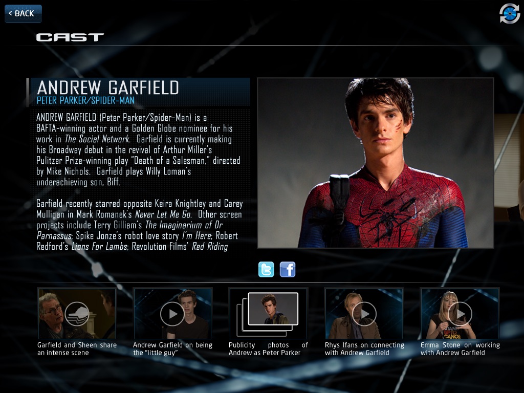 The Amazing Spider-Man Second Screen App screenshot 2