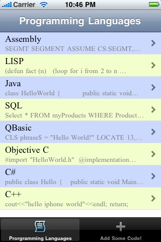 iCode - Growing List Of Computer Programming Languages