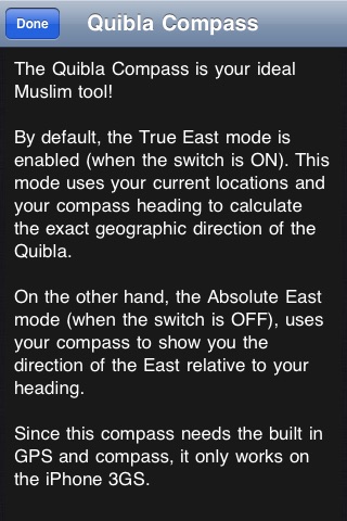 Quibla Compass