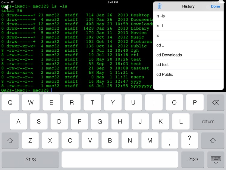 SSH Terminal