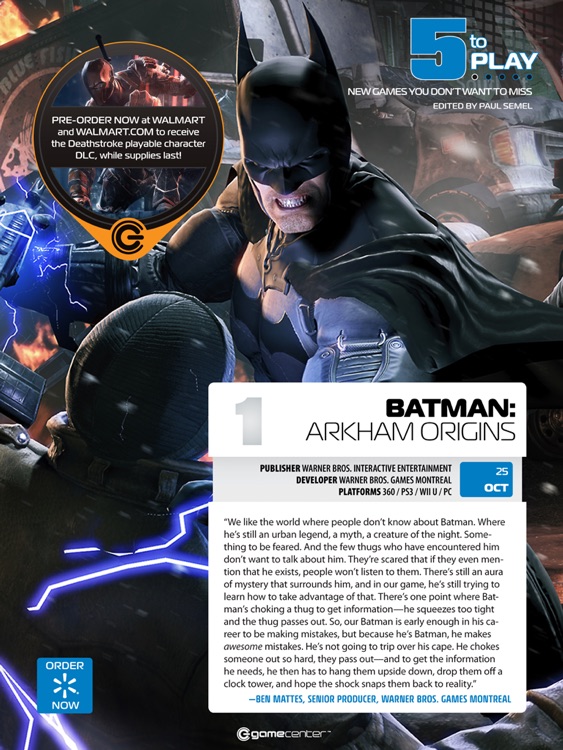 Walmart GameCenter Magazine