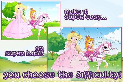 Princess Pony Puzzle - Animated Kids Jigsaw Puzzles with Princesses and Ponies! screenshot 2
