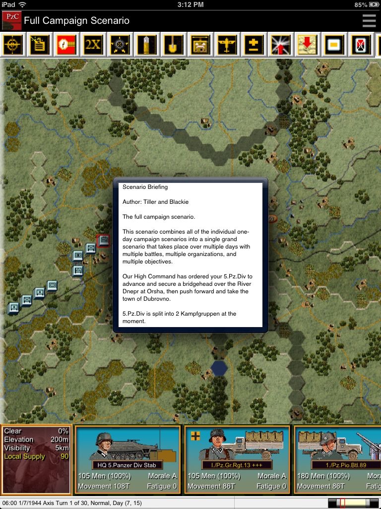 Panzer Campaigns - Panzer screenshot 2