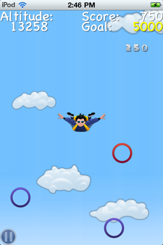 SkyDiver! by Purple Buttons screenshot 4