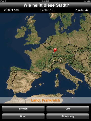 Around World Map Quiz screenshot 2